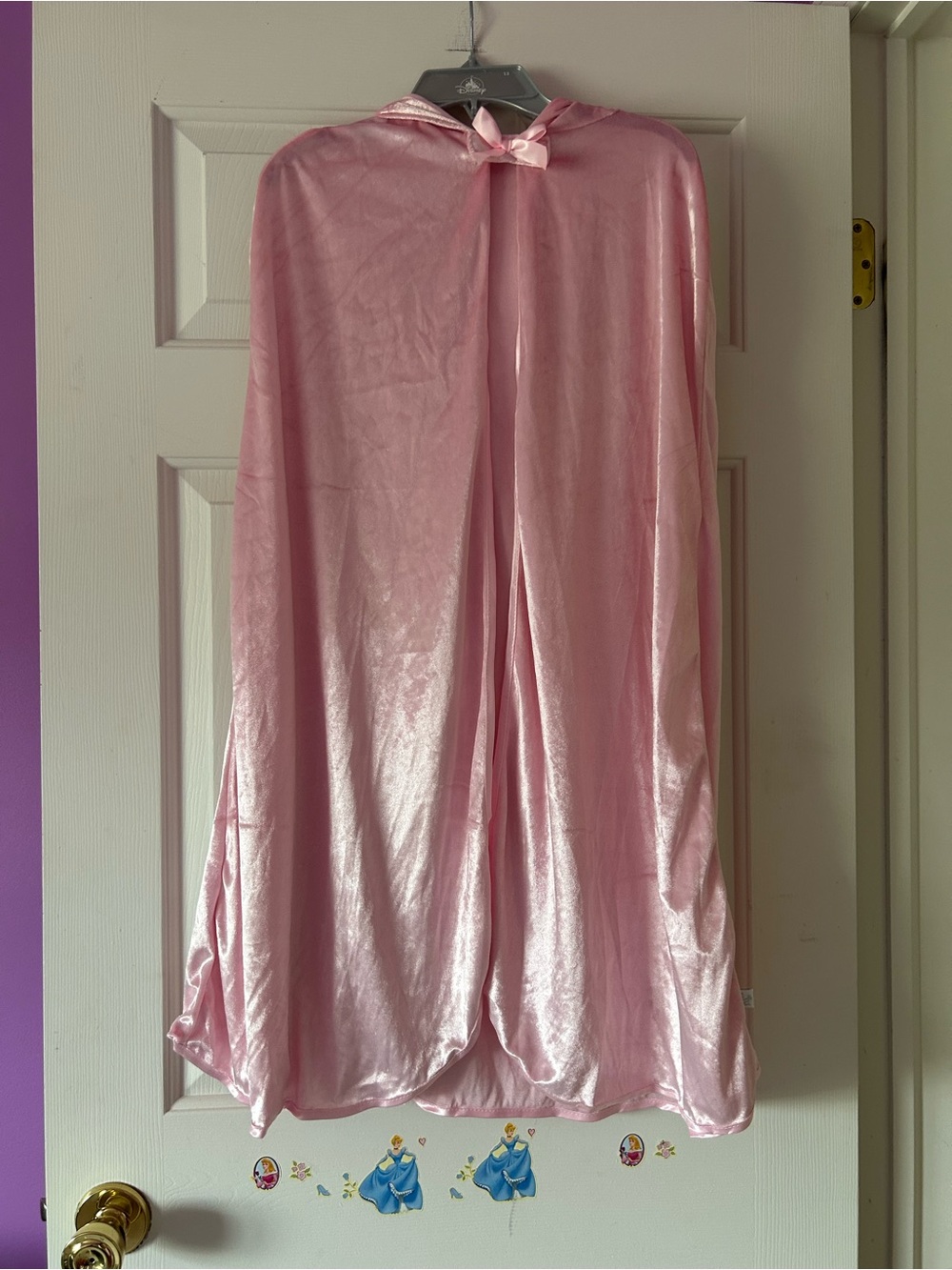 Little adventures pink princess cloak size L/XL 5-9 years with hood soft comfy